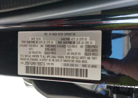 2019 Mazda Cx-5 Grand Touring z USA, uszkodzony, nr VIN JM3KFADM6K1556019